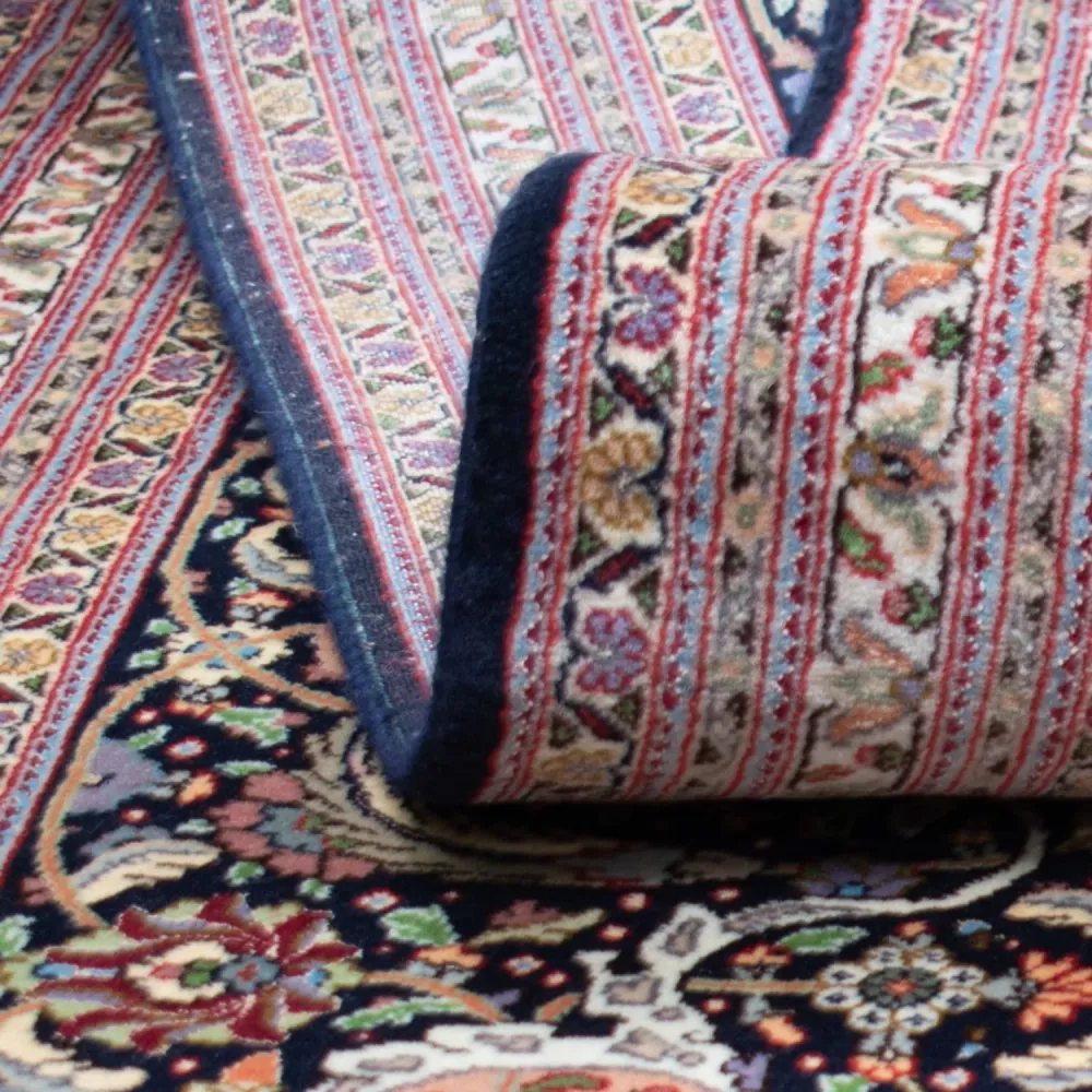 Persisk teppe - Tabriz - Premium - 490 x 360 cm - mørkeblå