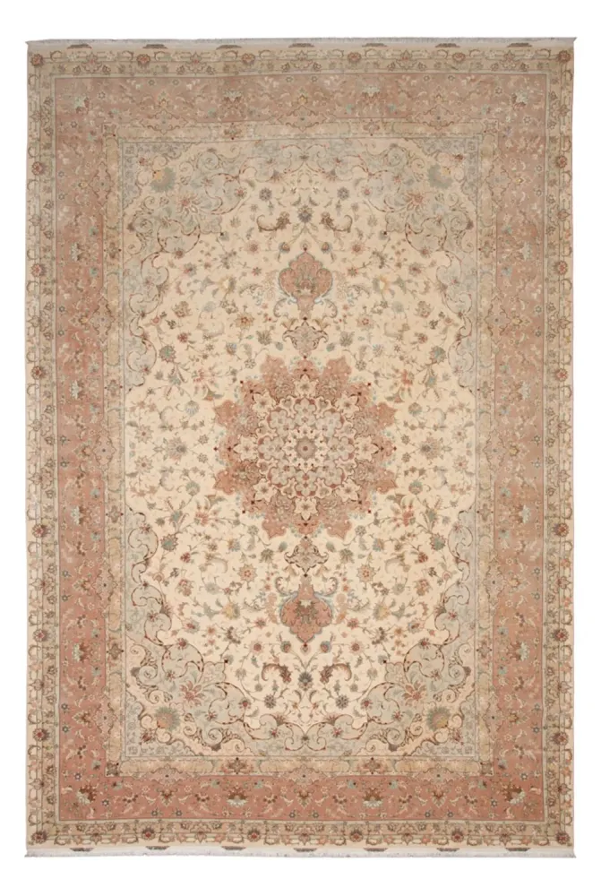 Persisk teppe - Tabriz - Premium - 600 x 394 cm - beige