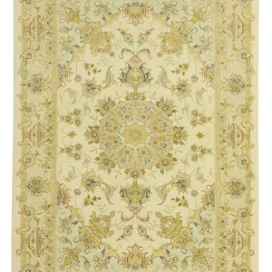 Persisk teppe - Tabriz - Premium - Halskjede av silke - 160 x 97 cm - sand