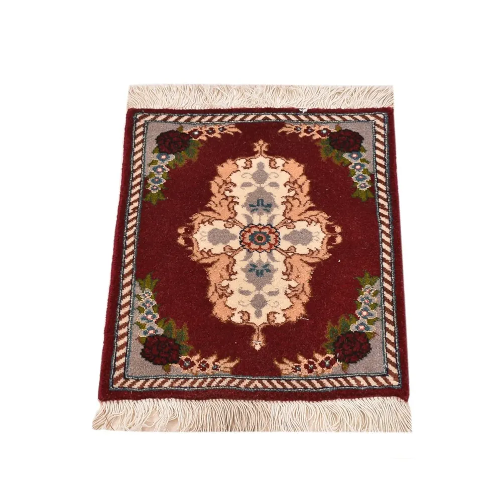 Persisk teppe - Tabriz - Premium - 40 x 30 cm - mørk rød
