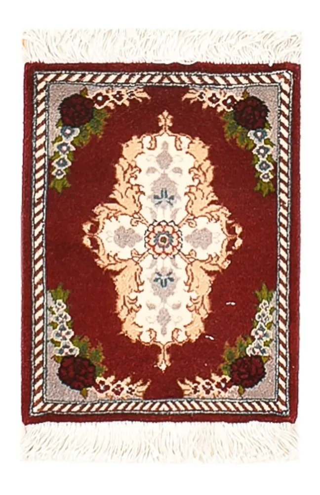 Persisk teppe - Tabriz - Premium - 40 x 30 cm - mørk rød