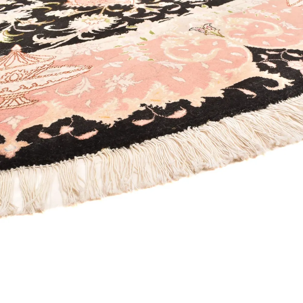 Persisk teppe - Tabriz - Premium rundt - 200 x 200 cm - flerfarget