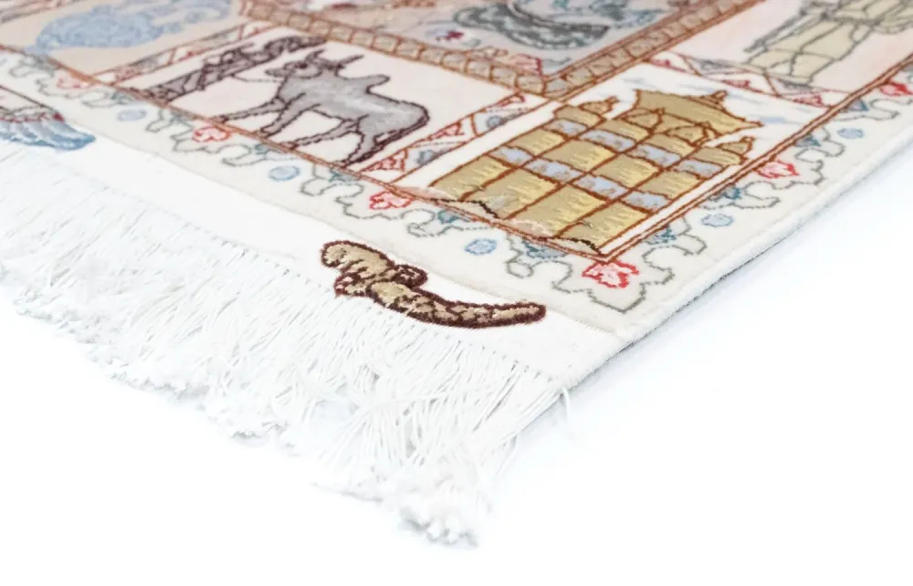 Persisk teppe - Tabriz - Royal - 134 x 75 cm - beige