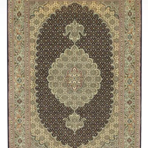 Persisk teppe - Tabriz - Royal - 147 x 100 cm - mørk beige
