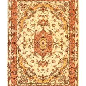Persisk teppe - Tabriz - Royal - 147 x 104 cm - beige