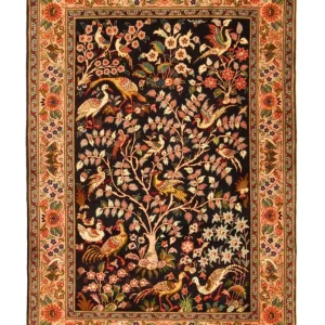 Persisk teppe - Tabriz - Royal - 148 x 100 cm - mørkeblå