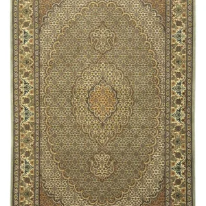 Persisk teppe - Tabriz - Royal - 149 x 100 cm - olivengrønn
