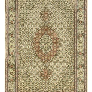 Persisk teppe - Tabriz - Royal - 150 x 102 cm - olivengrønn