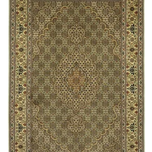 Persisk teppe - Tabriz - Royal - 151 x 100 cm - olivengrønn