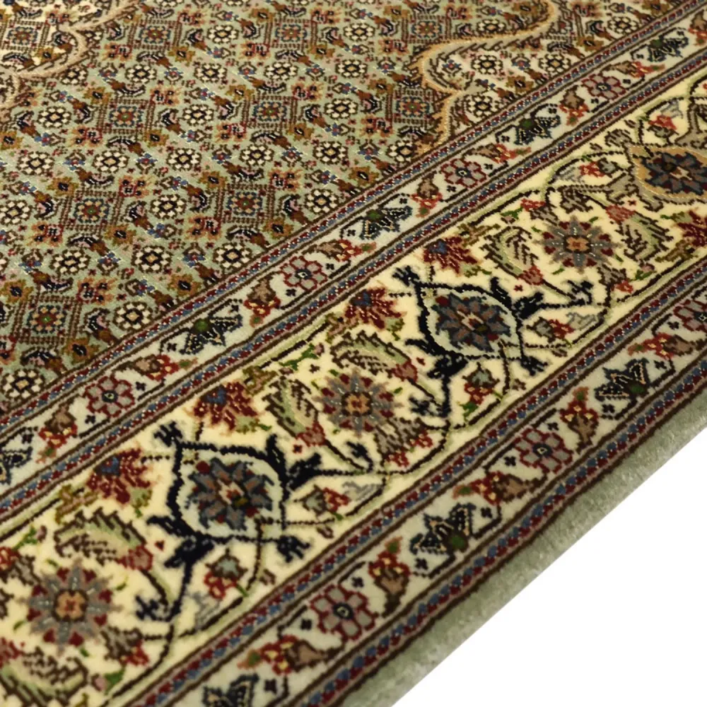 Persisk teppe - Tabriz - Royal - 151 x 100 cm - olivengrønn