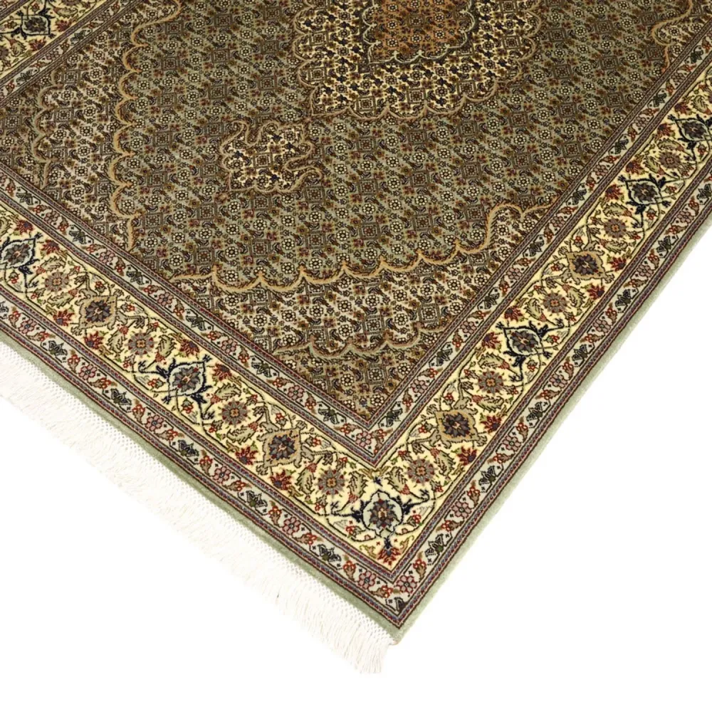 Persisk teppe - Tabriz - Royal - 151 x 100 cm - olivengrønn