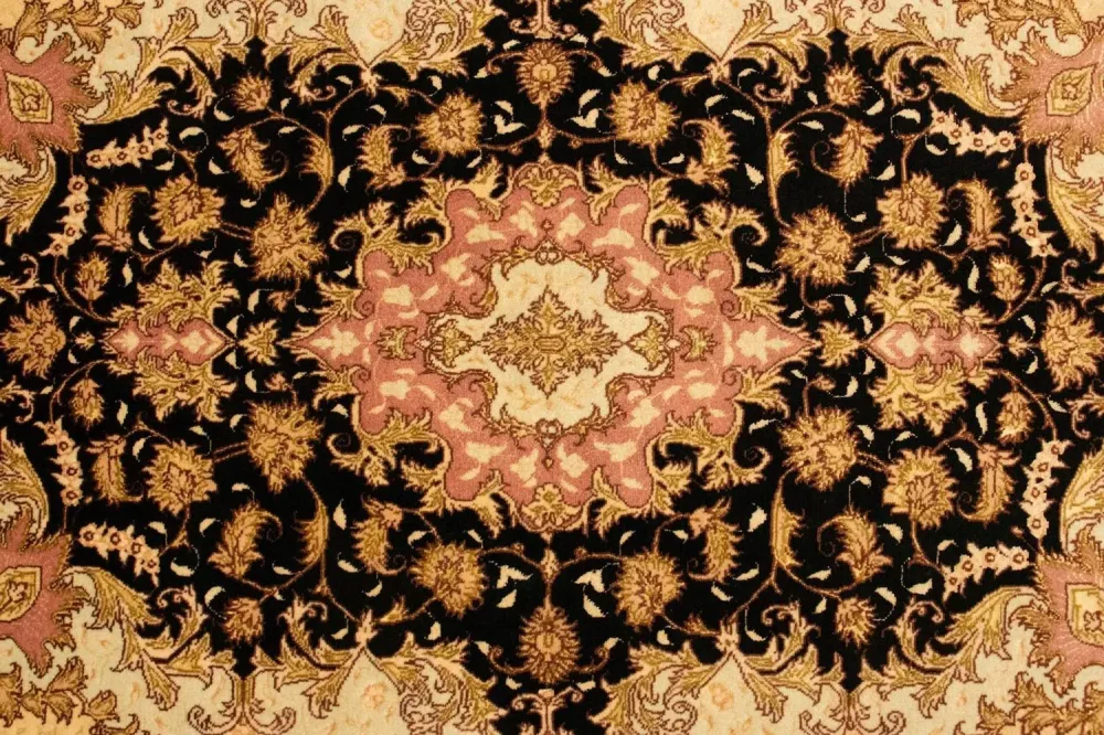 Persisk teppe - Tabriz - Royal - 154 x 94 cm - svart