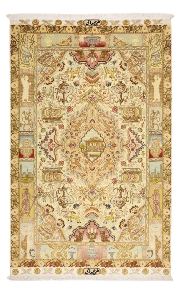 Persisk teppe - Tabriz - Royal - 160 x 101 cm - beige