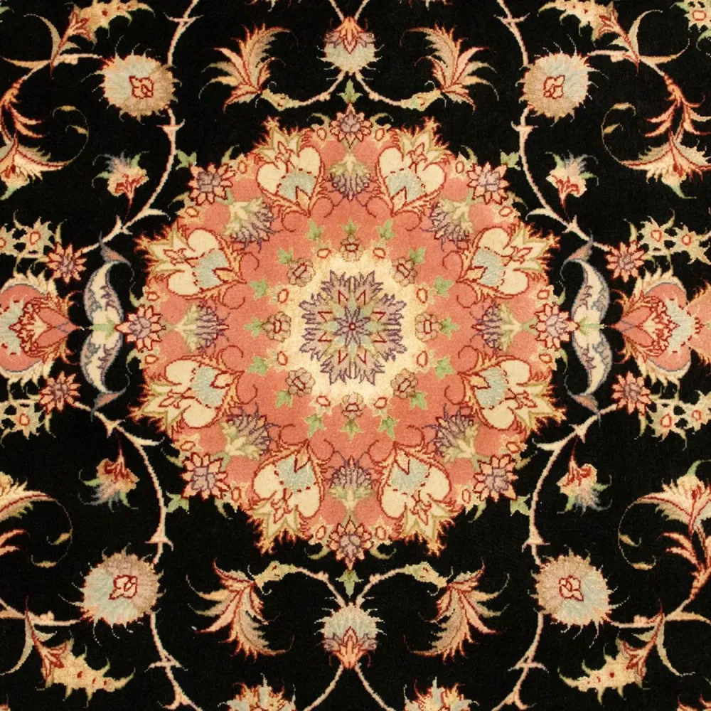 Persisk teppe - Tabriz - Royal - 163 x 104 cm - svart