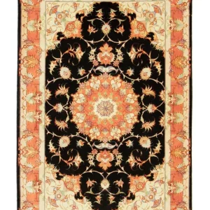 Persisk teppe - Tabriz - Royal - 163 x 104 cm - svart
