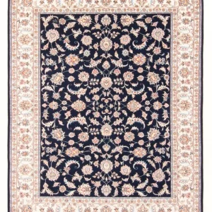 Persisk teppe - Tabriz - Royal - 196 x 150 cm - mørkeblå