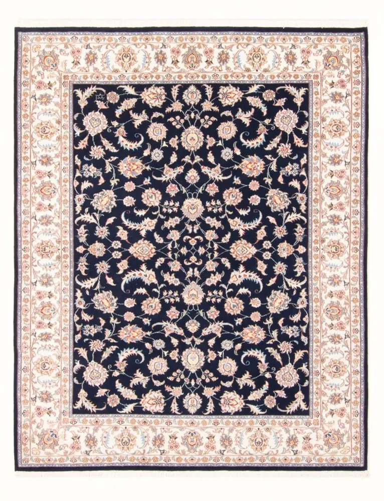 Persisk teppe - Tabriz - Royal - 196 x 150 cm - mørkeblå