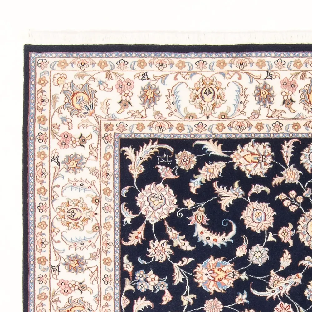 Persisk teppe - Tabriz - Royal - 196 x 150 cm - mørkeblå