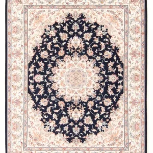 Persisk teppe - Tabriz - Royal - 197 x 149 cm - mørkeblå