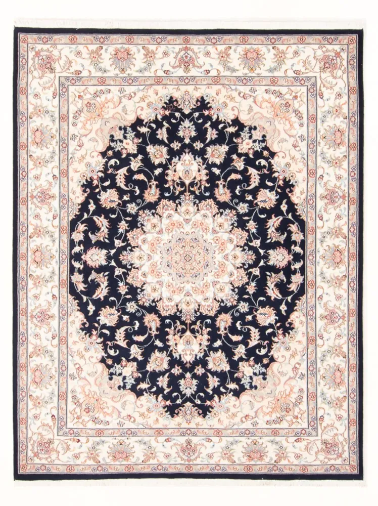Persisk teppe - Tabriz - Royal - 197 x 149 cm - mørkeblå