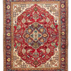Persisk teppe - Tabriz - Royal - 200 x 150 cm - rød