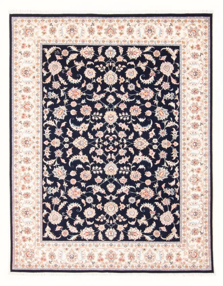 Persisk teppe - Tabriz - Royal - 201 x 149 cm - mørkeblå
