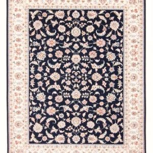 Persisk teppe - Tabriz - Royal - 201 x 149 cm - mørkeblå