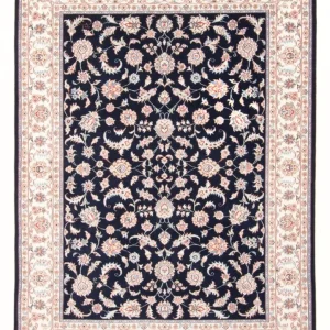 Persisk teppe - Tabriz - Royal - 202 x 150 cm - mørkeblå