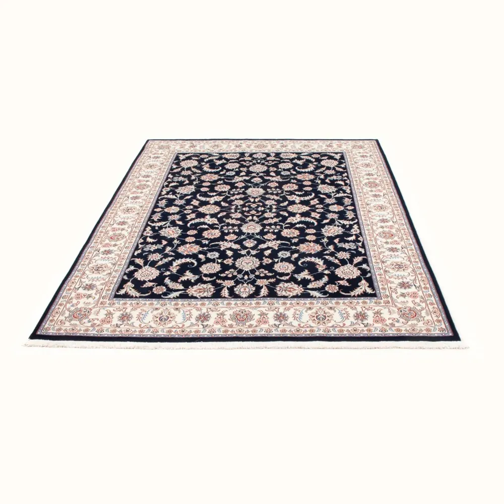 Persisk teppe - Tabriz - Royal - 202 x 150 cm - mørkeblå
