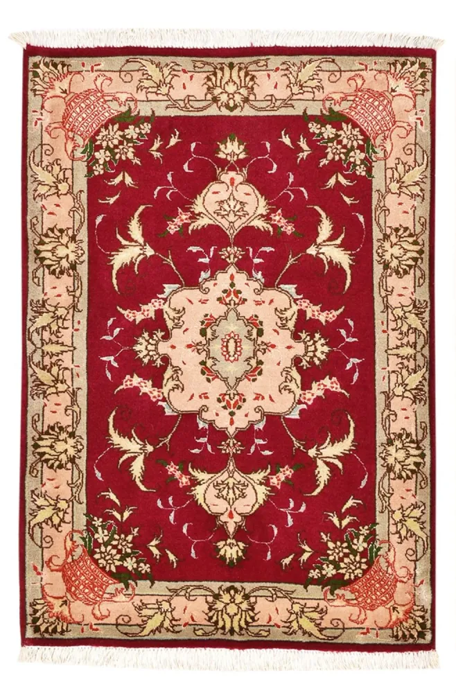 Persisk teppe - Tabriz - Royal - 90 x 60 cm - rød