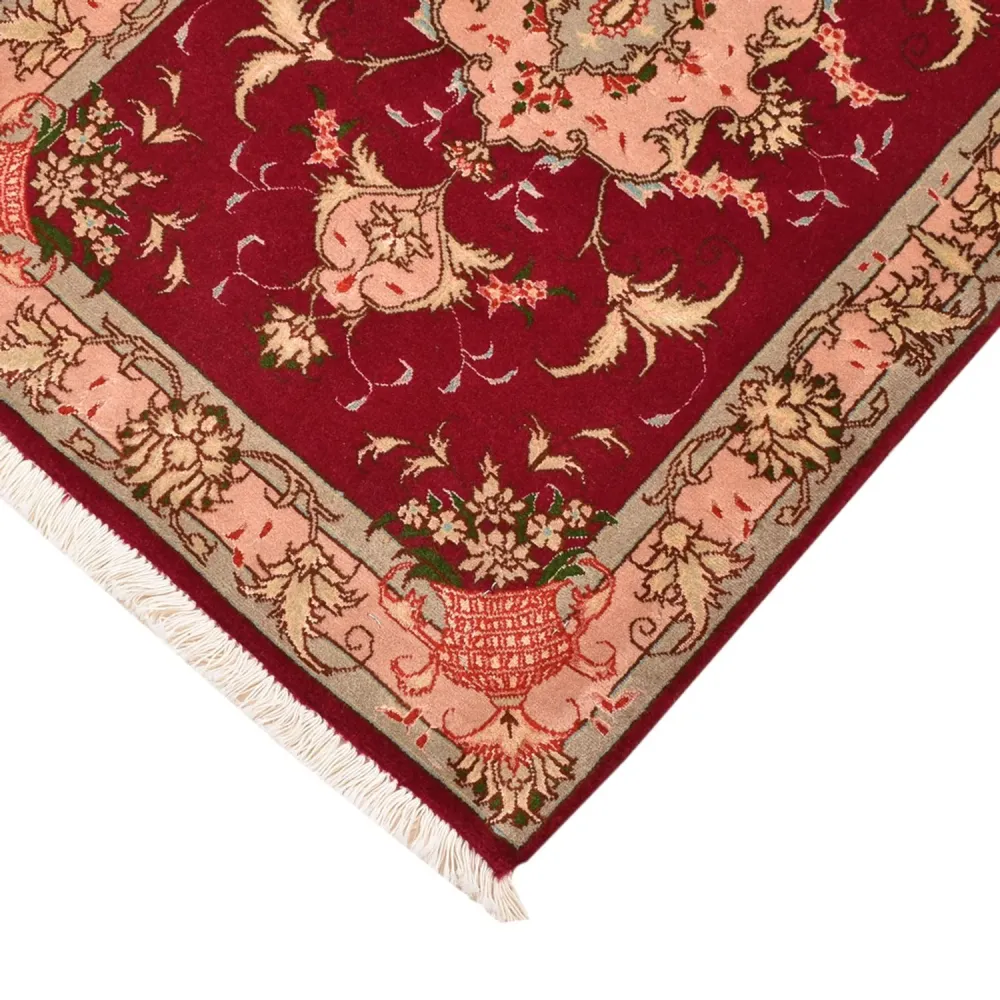 Persisk teppe - Tabriz - Royal - 90 x 60 cm - rød