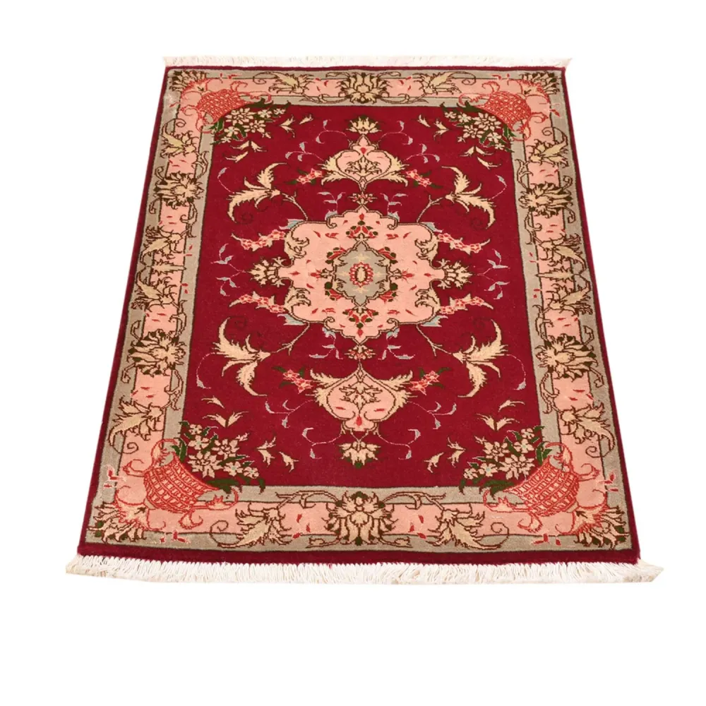 Persisk teppe - Tabriz - Royal - 90 x 60 cm - rød
