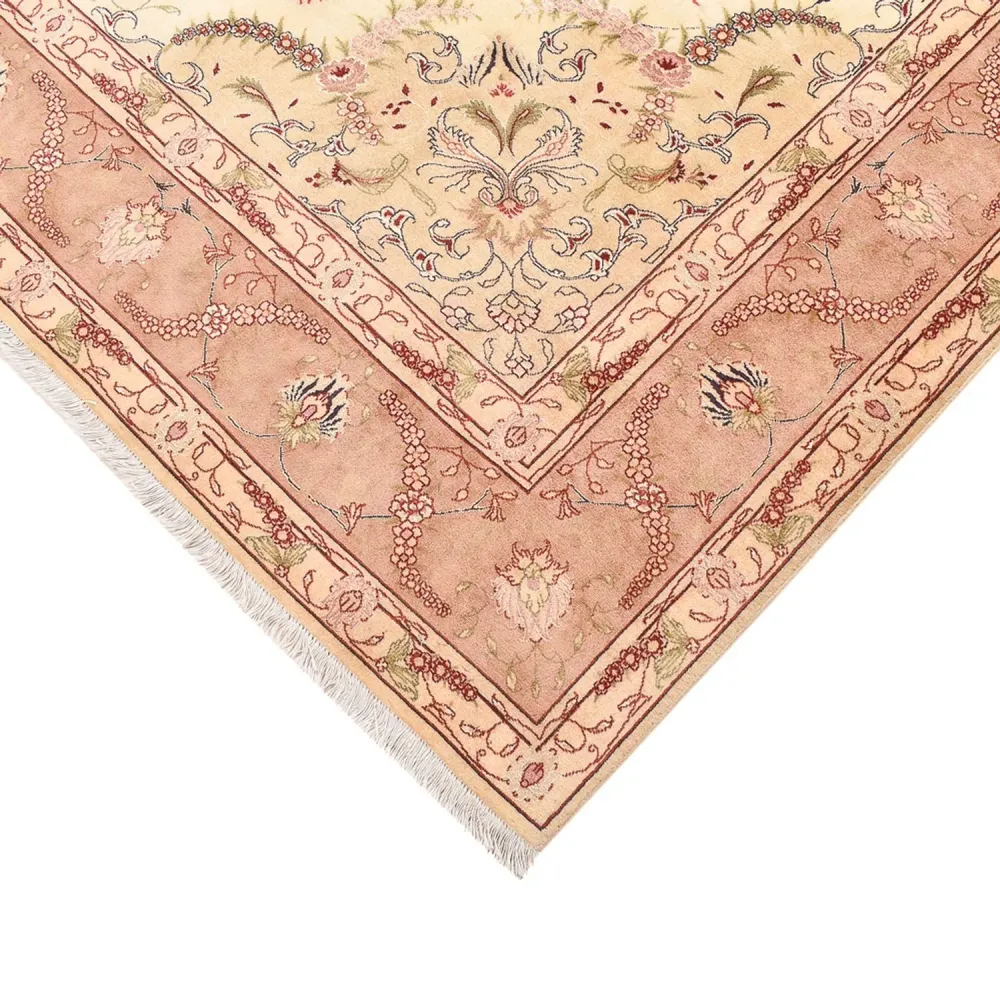 Persisk teppe - Tabriz - Royal - 300 x 200 cm - lys beige