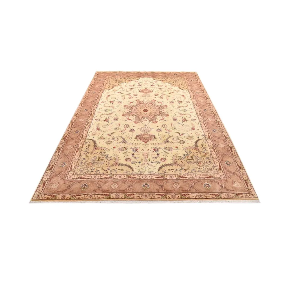 Persisk teppe - Tabriz - Royal - 300 x 200 cm - lys beige
