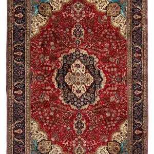 Persisk teppe - Tabriz - Royal - 302 x 206 cm - rød