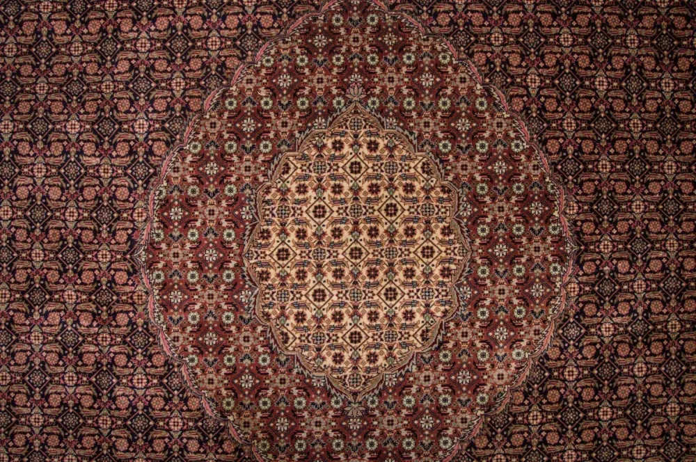Persisk teppe - Tabriz - Royal - 353 x 252 cm - mørkeblå