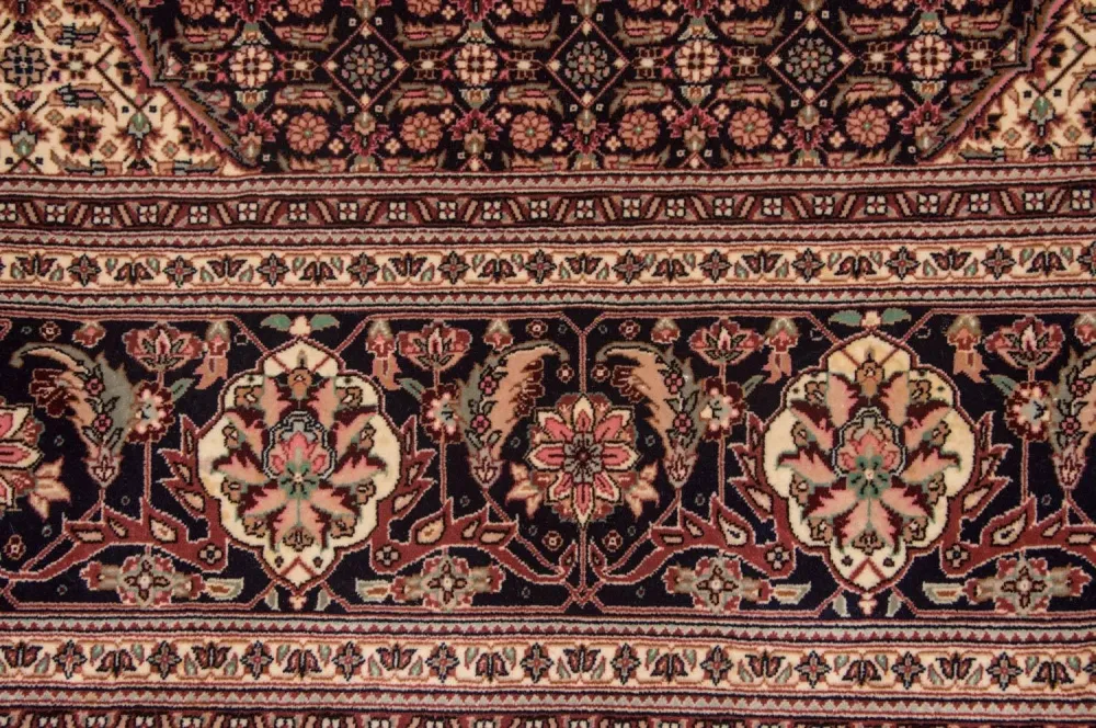 Persisk teppe - Tabriz - Royal - 353 x 252 cm - mørkeblå