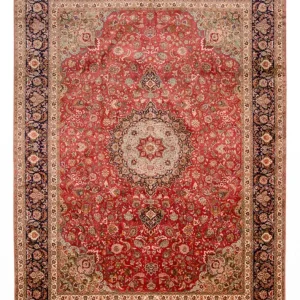 Persisk teppe - Tabriz - Royal - 488 x 360 cm - rød