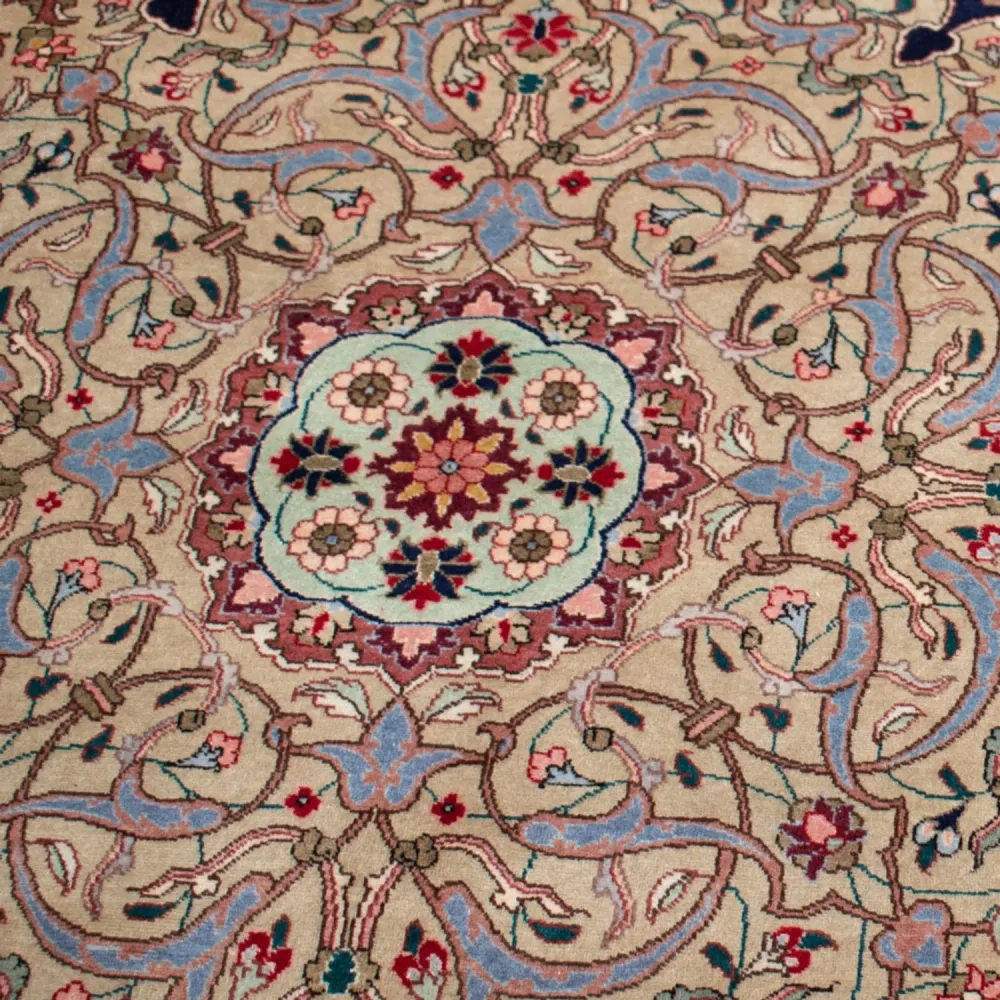 Persisk teppe - Tabriz - Royal - 517 x 352 cm - mørkeblå