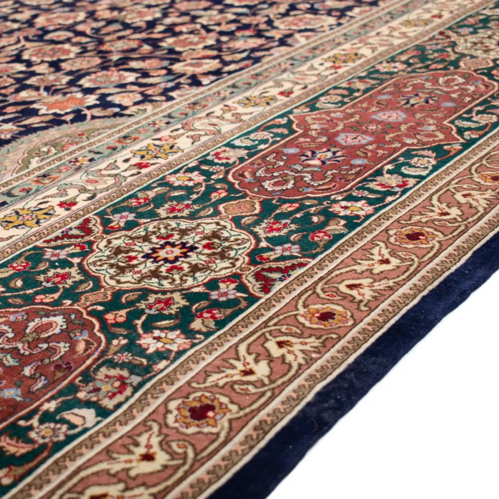 Persisk teppe - Tabriz - Royal - 517 x 352 cm - mørkeblå