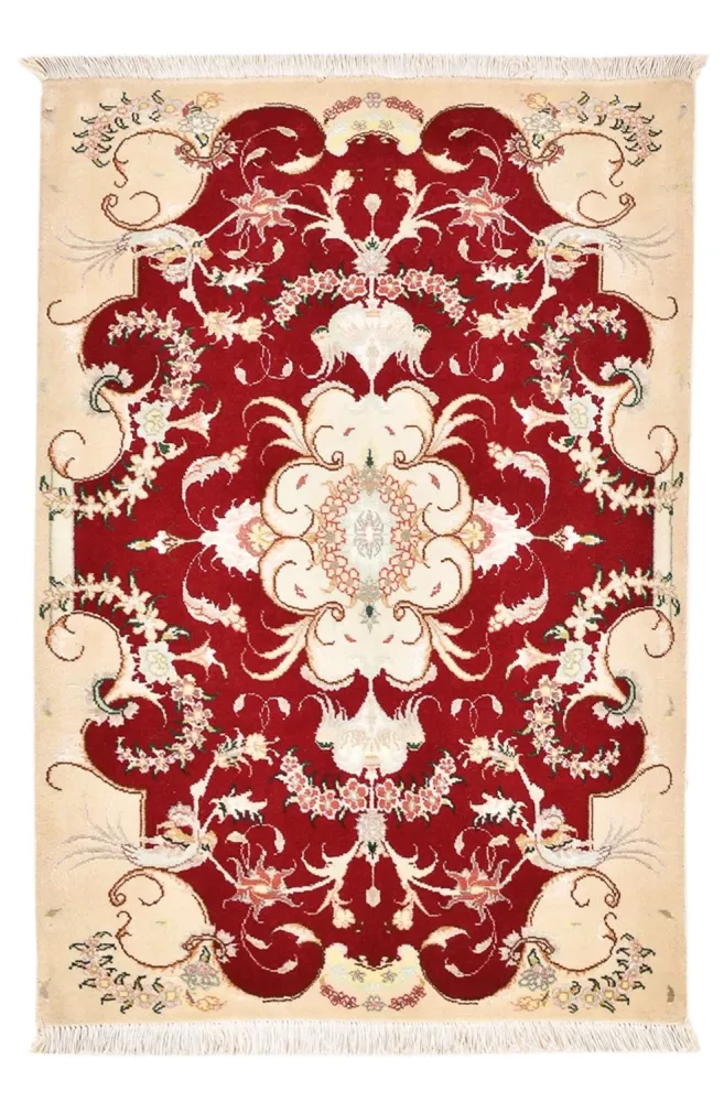 Persisk teppe - Tabriz - Royal - 90 x 60 cm - rød