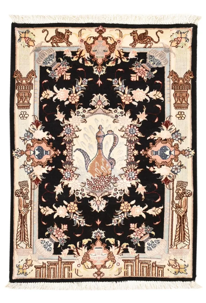 Persisk teppe - Tabriz - Royal - 90 x 60 cm - flerfarget