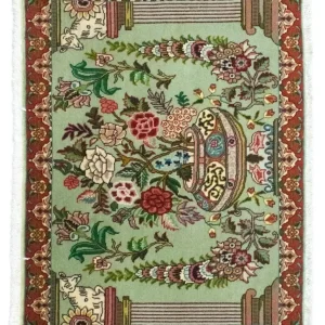 Persisk teppe - Tabriz - Royal - 83 x 62 cm - grønn