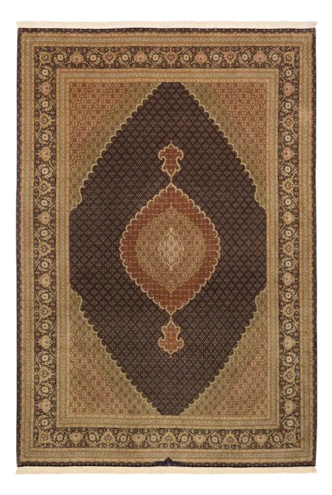 Persisk teppe - Tabriz - Royal - Halskjede av silke - 362 x 251 cm - mørk beige
