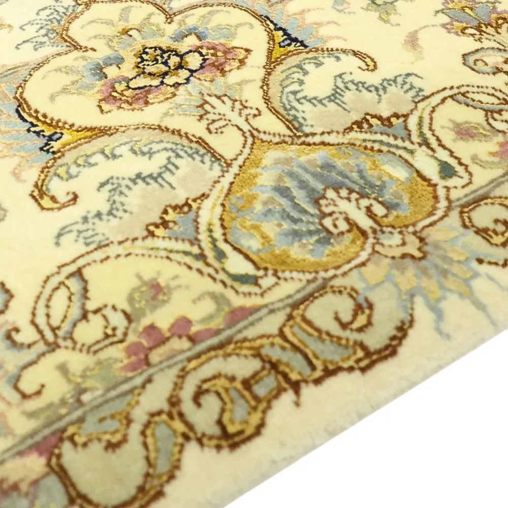 Persisk teppe - Tabriz - Royal - Halskjede av silke - 219 x 148 cm - beige