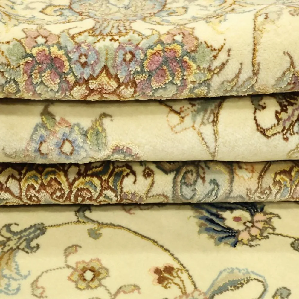 Persisk teppe - Tabriz - Royal - Halskjede av silke - 219 x 148 cm - beige