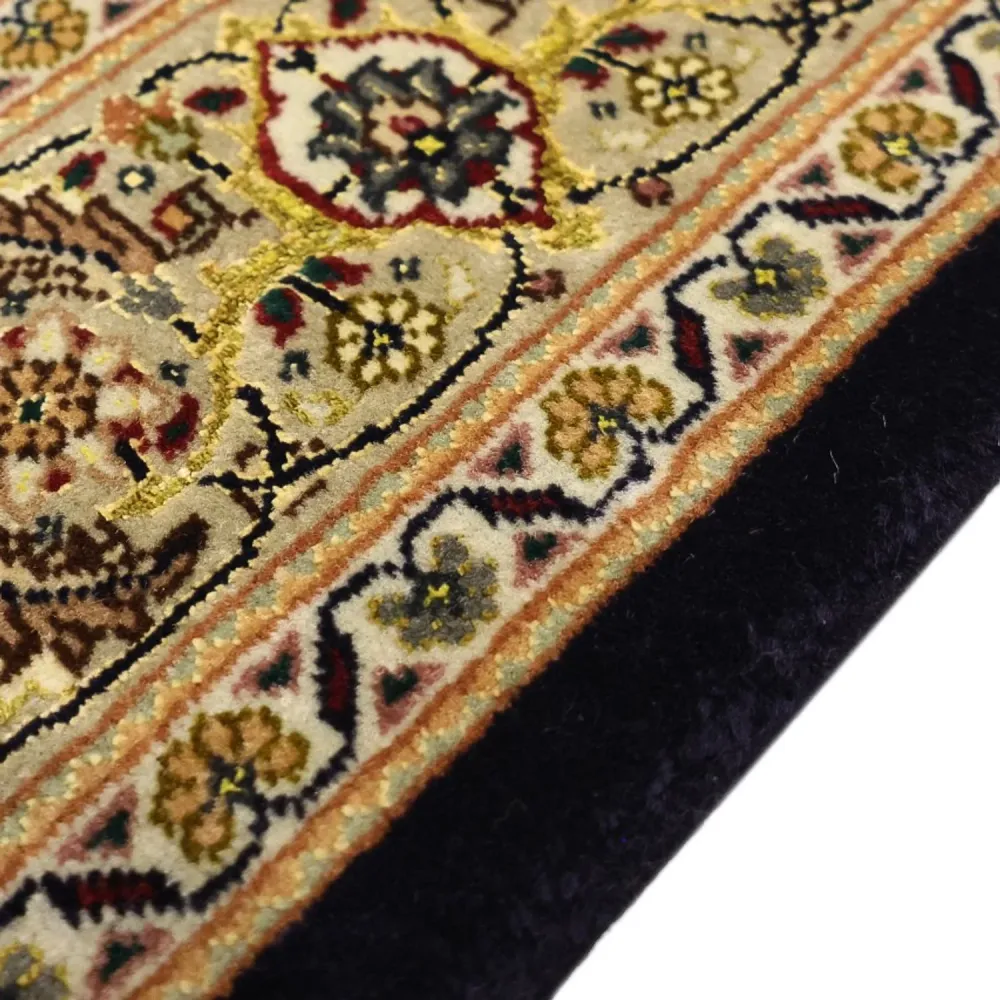 Persisk teppe - Tabriz - Royal - Halskjede av silke - 159 x 98 cm - mørk beige