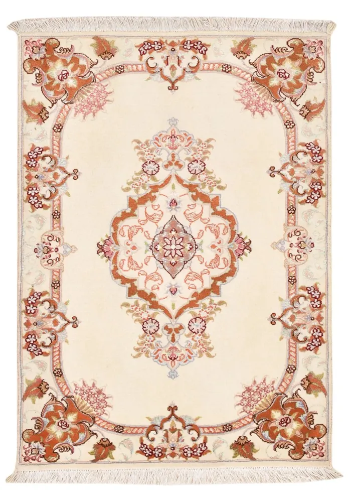 Persisk teppe - Tabriz - Royal - 90 x 60 cm - krem