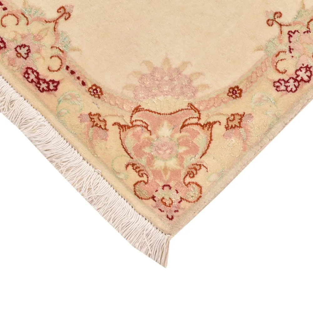 Persisk teppe - Tabriz - Royal - 90 x 60 cm - lys beige