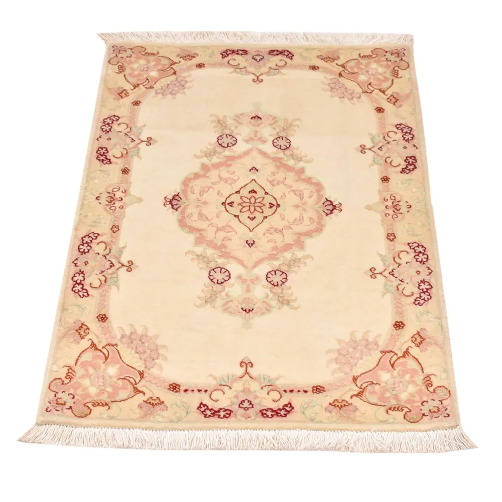 Persisk teppe - Tabriz - Royal - 90 x 60 cm - lys beige